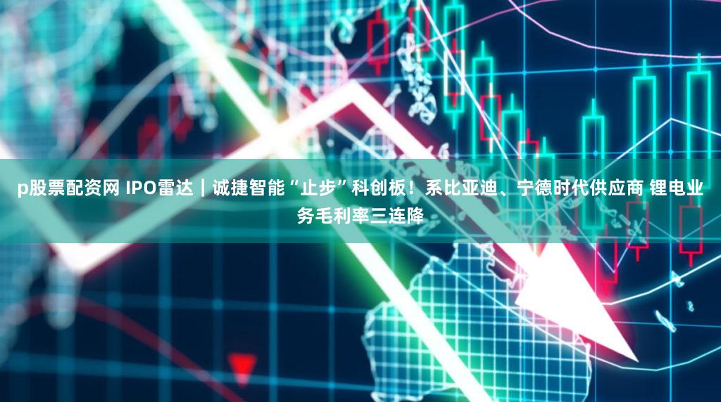 p股票配资网 IPO雷达｜诚捷智能“止步”科创板！系比亚迪、宁德时代供应商 锂电业务毛利率三连降