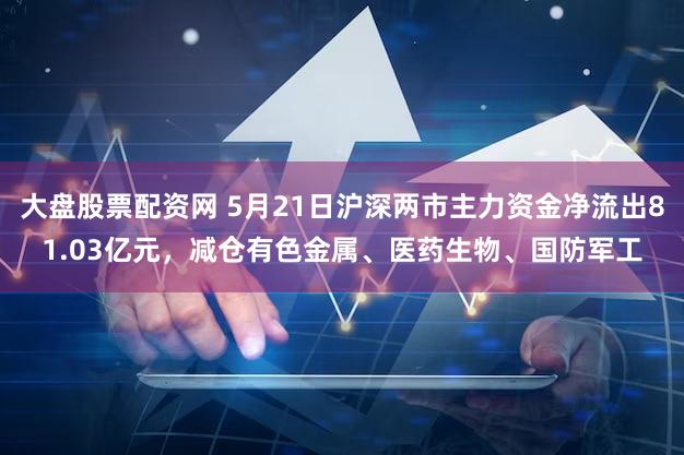 大盘股票配资网 5月21日沪深两市主力资金净流出81.03亿元，减仓有色金属、医药生物、国防军工