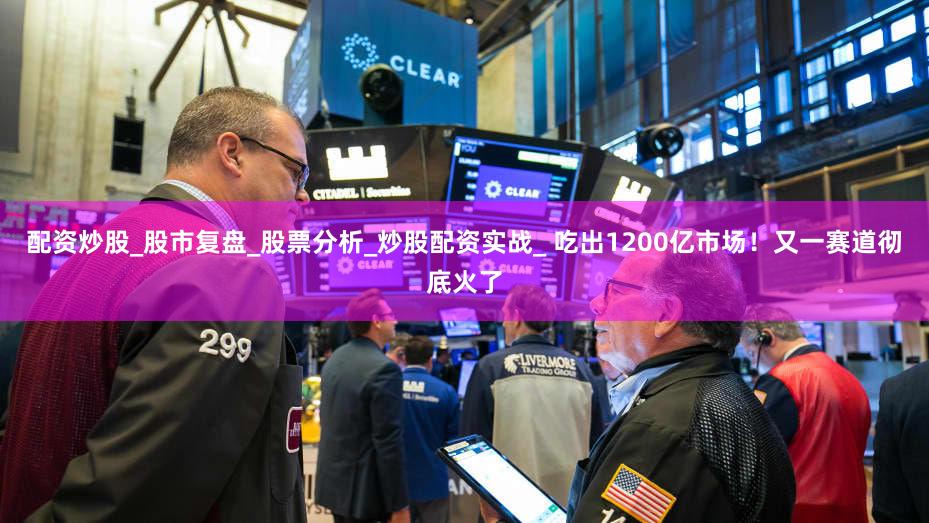 配资炒股_股市复盘_股票分析_炒股配资实战_ 吃出1200亿市场！又一赛道彻底火了