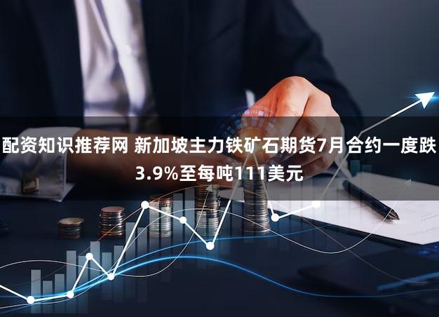 配资知识推荐网 新加坡主力铁矿石期货7月合约一度跌3.9%至每吨111美元