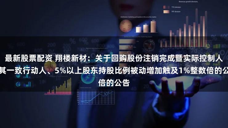 最新股票配资 翔楼新材：关于回购股份注销完成暨实际控制人及其一致行动人、5%以上股东持股比例被动增加触及1%整数倍的公告