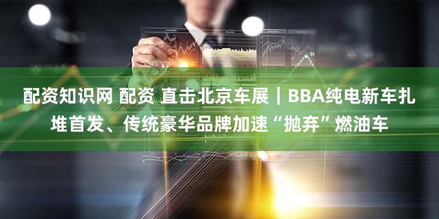 配资知识网 配资 直击北京车展｜BBA纯电新车扎堆首发、传统豪华品牌加速“抛弃”燃油车
