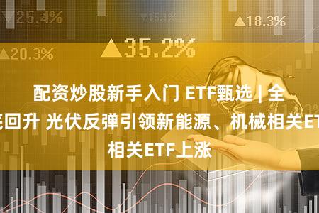 配资炒股新手入门 ETF甄选 | 全天探底回升 光伏反弹引领新能源、机械相关ETF上涨