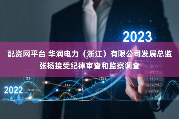 配资网平台 华润电力（浙江）有限公司发展总监张杨接受纪律审查和监察调查